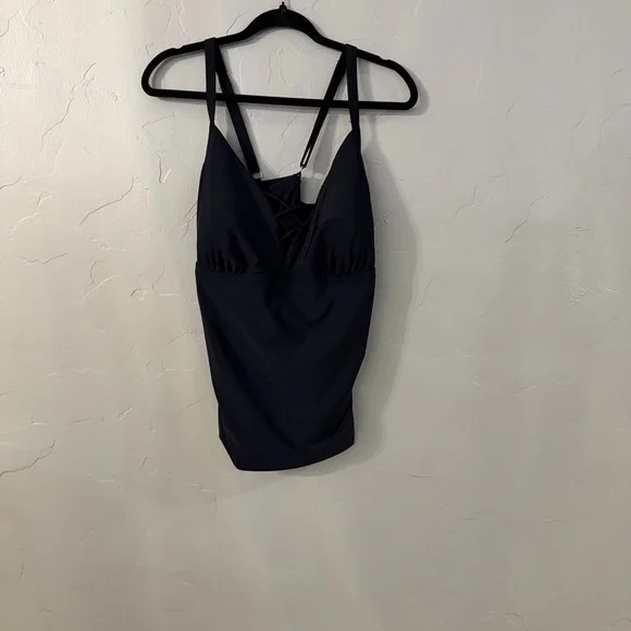 Aqua Couture Black Swim Tankini, Size 2XL - Picture 3 of 3